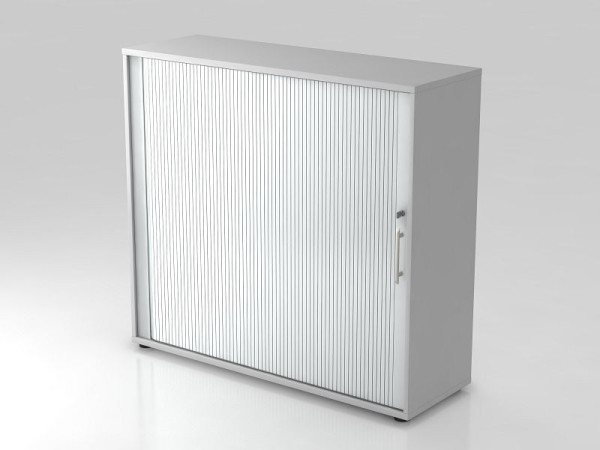 Armoire à volets roulants Hammerbacher horizontale, poignée de garde-corps 3OH 120 cm gris/argent, 120x40x110 cm (LxPxH), V1733S/5/S/RE