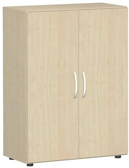 geramöbel armoire à double porte avec pieds, amortisseur de porte inclus, non verrouillable, 800x420x1104, érable/érable, S-383102-AA