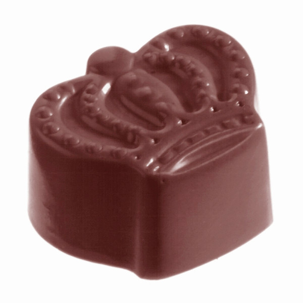 Moule à chocolat Schneider - couronne, 275 x 135 x 24 mm / 33 x 27 x 19 mm, 15 g, 3 x 8 pièces, 421028
