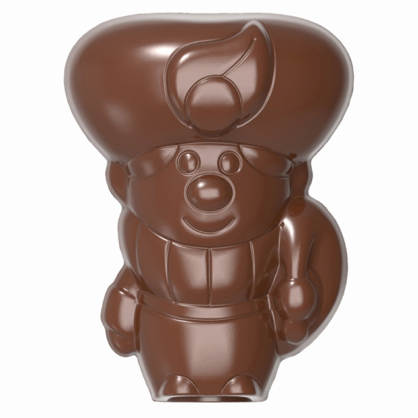Moule à chocolat Schneider - Pete, 275 x 135 x 30 mm - double forme recto/verso / 80 x 59 mm, 57 + 50,5 g, 1 x 4 pièces, 421878
