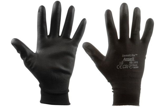Gants en maille fine en nylon SW-Stahl, taille 10, avec revêtement PU, pack : 10 paires, Z635