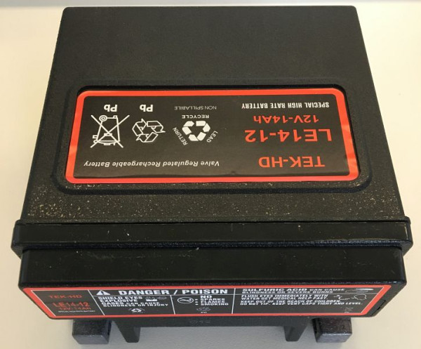 Batterie ELMAG 12 volts '14Ah' pour START BOOSTER 1600 - P18, 9505144