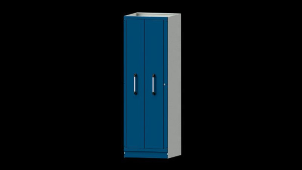 Établis coulissants verticaux ANKE, système d'armoires modulaires, modèle 201, 715 x 720 x 2200 mm, RAL 7035/5010, 631.020