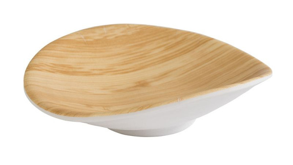 Bol APS -BAMBOO-, 10,5 x 10 cm, hauteur : 3 cm, mélamine, intérieur : aspect bambou, extérieur : blanc, 84815