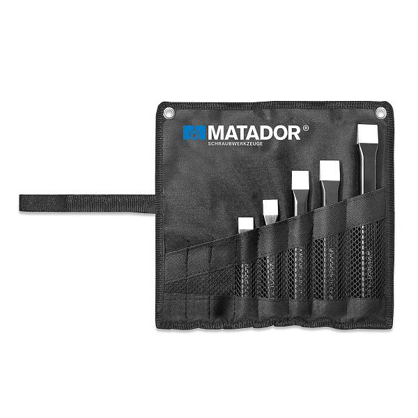 Jeu de burins plats MATADOR, 5 pièces, 0714 9050