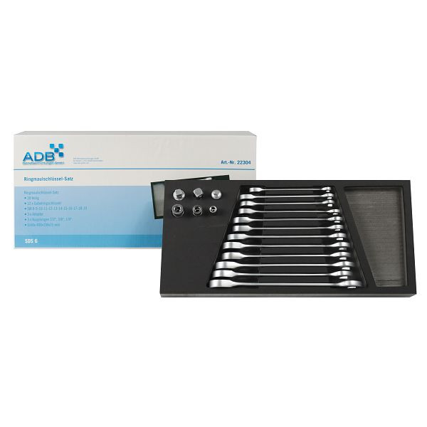 Jeu de clés à fourche double ADB, 18 pièces, 22304