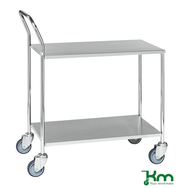 Chariot de table Kongamek, 4 roulettes, 840 x 430 x 970 mm, KM272