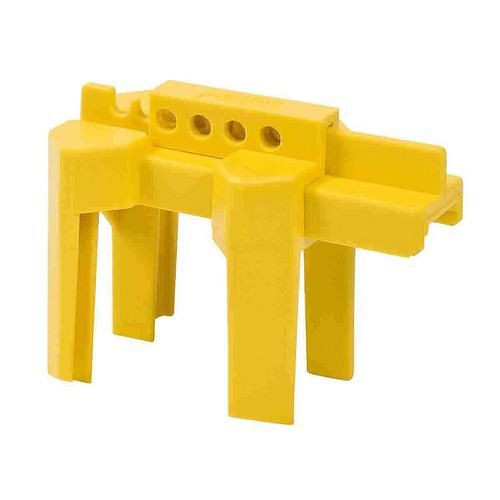 DENIOS robinet d'arrêt à bille en quatre parties, jaune, 311945