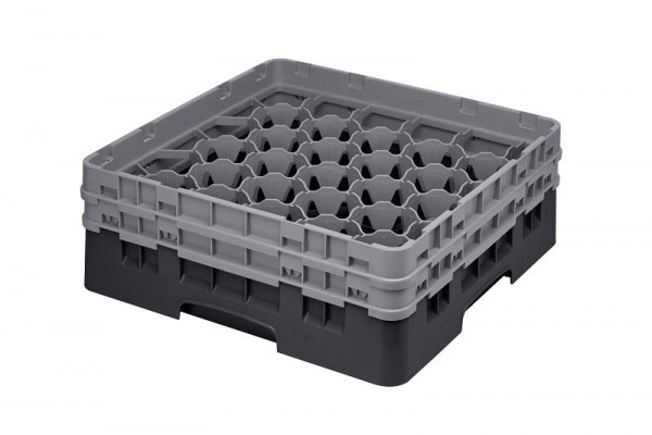 Cambro 30 Compartiments Camrack® Sink Rack 5.3" Maximum Height, Couleur : Noir, 30S434110