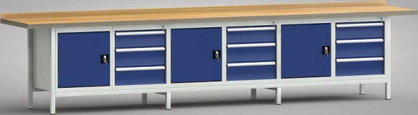 Etabli standard KLW - 4000 x 700 x 840 mm L x P x H (version ERGO), WS550N-4000M40-E1660