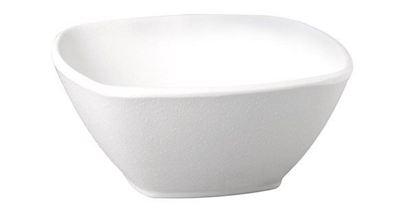 Bol APS -ZEN-, 17,5 x 17,5 cm, hauteur : 7 cm, mélamine, noir, aspect pierre, 0,5 litre, 83716