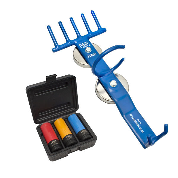 RepTools 3 boulons de roue, inserts d'écrous de roue et support magnétique, XXL-118551