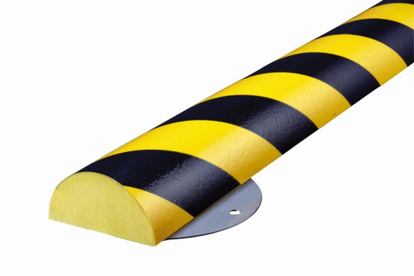 Kit de protection murale Knuffi, type C+, jaune/noir, 1 mètre, avec 4 vis, WPC-15722
