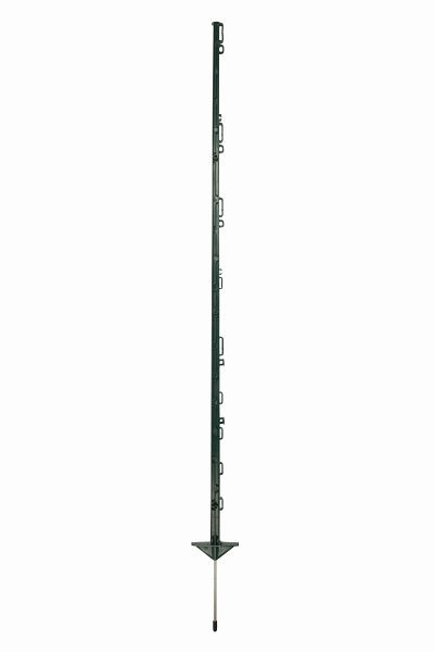 Poteau plastique Pulsara 1,55 m vert, double pointe, lot de 10, 069439