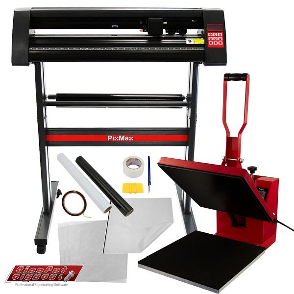 Presse à transfert PixMax, ensemble de traceurs de découpe de vinyle 38 x 38 cm et 720 mm, 9120