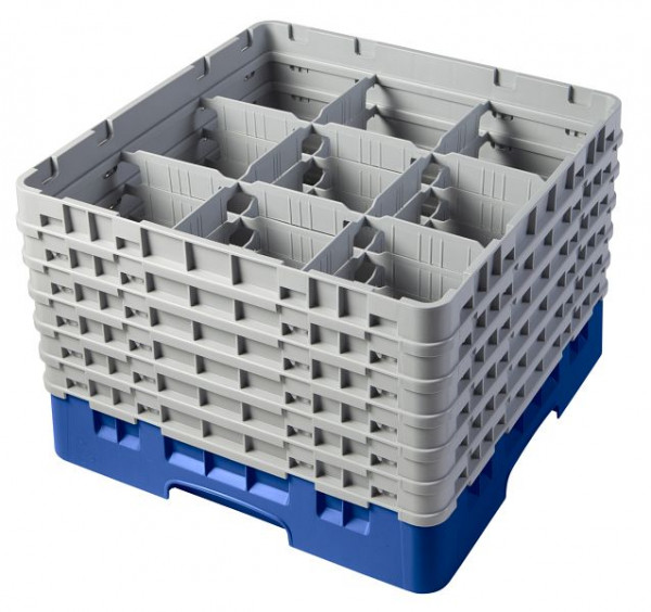Panier de lavage Cambro 9 compartiments Camrack® 30 cm bleu, lot de 2, 9S1114168