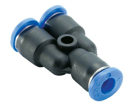 temporisateur B-YVM-2x4-4-KU, mini série connecteur Y, tuyau Ø : 4 mm, UE : 10 pièces, 03070131