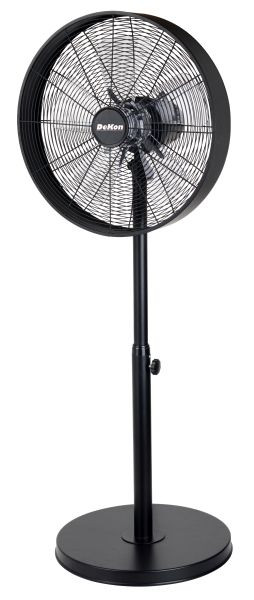 Ventilateur sur pied design DeKon Stratos, noir, environ 40 cm, L 610