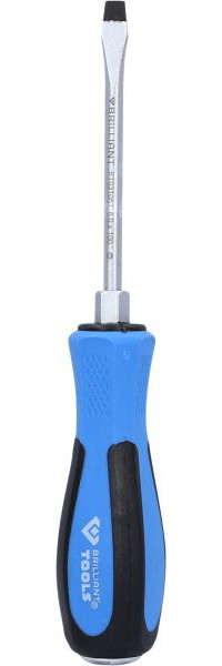 Brilliant Tools Tournevis plat avec capuchon à impact, 6,0 x 100 mm, BT031051