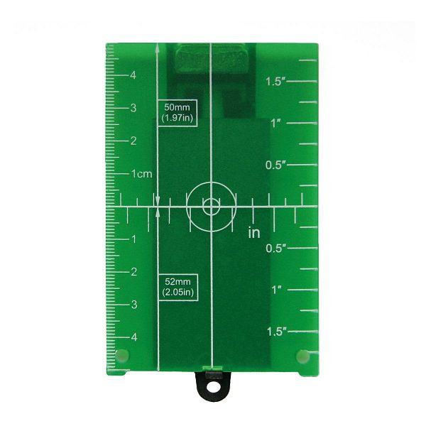Carte cible proNIVO, faisceaux laser verts, 205-TARGET-G
