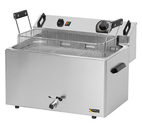 Friteuse électrique pour beignet SOFINOR - Avec robinet de vidange : 16 litres, FEDB16V