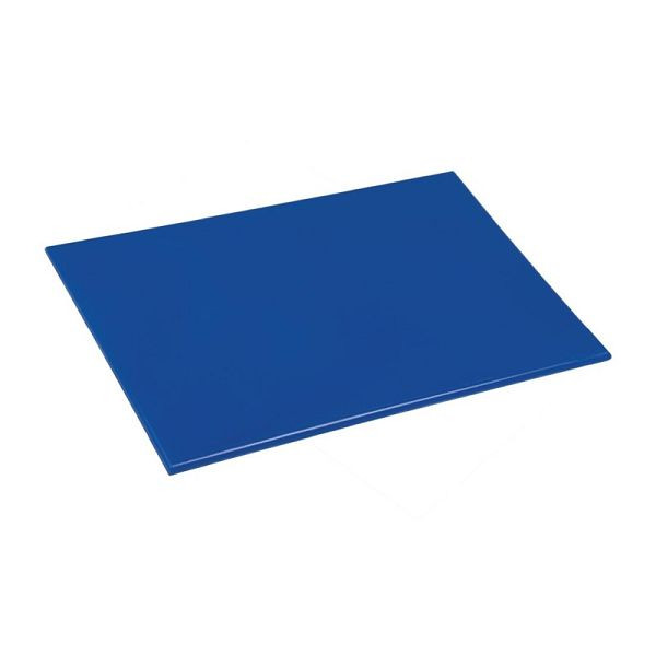 Planche à découper Hygiplas antibactérien LDPE bleu 450x300x10mm, HC856
