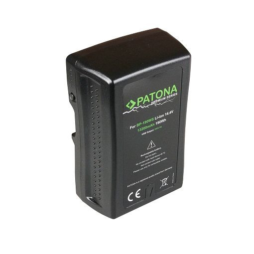 Batterie Patona V-Mount 190Wh / 14.4V / 13200mAh, 23040