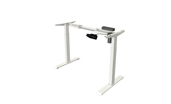 Kerkmann structure de table assis/debout Move 1 basic, réglable en hauteur électriquement de 715 à 1215 mm, blanc, 10999010