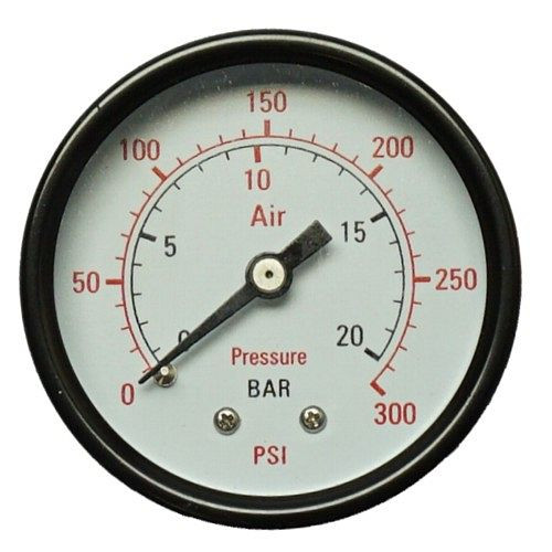 Manomètre AEROTEC 20 bar 50 mm - 1/4 pouce AG arrière axial, 9052141
