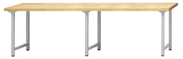 Table de travail ANKE; 2800 x 700 mm; RAL 7035