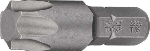Embout Hazet, hexagonal solide 8 (5/16 pouce), profil intérieur TORX®, T55, 2224-T55