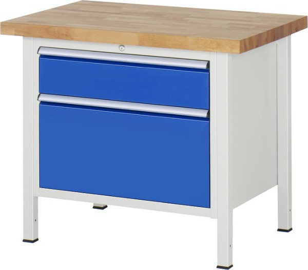 Etabli RAU série 8000 - modèle 8256, L1000 x P700 x H840-1040 mm, base système L860 x P650 x H800-1000 mm, 03-8256A2-107B4H.11