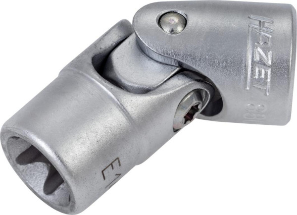 Insert pour clé à douille Hazet TORX®, carré creux 10 mm (3/8 pouce), profil extérieur TORX®, E14, avec articulation, 880G-E14