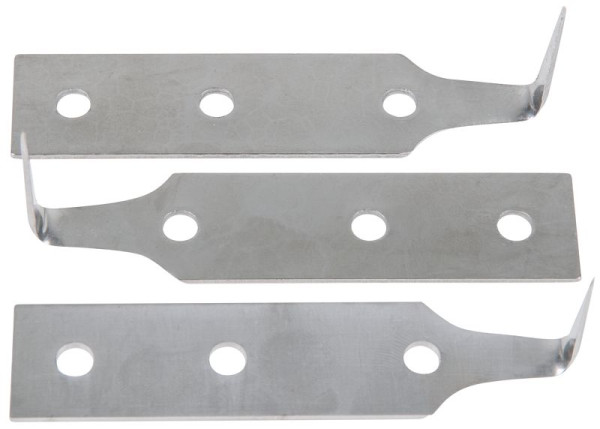 KS Tools jeu de lames de grattoir en acier inoxydable, longueur de lame 25 mm, 3 pièces, 140.2356