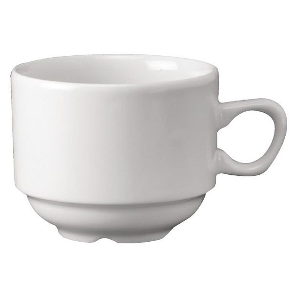 Tasses à thé empilables Churchill Whiteware Nova 8,5 cl (lot de 24), P271