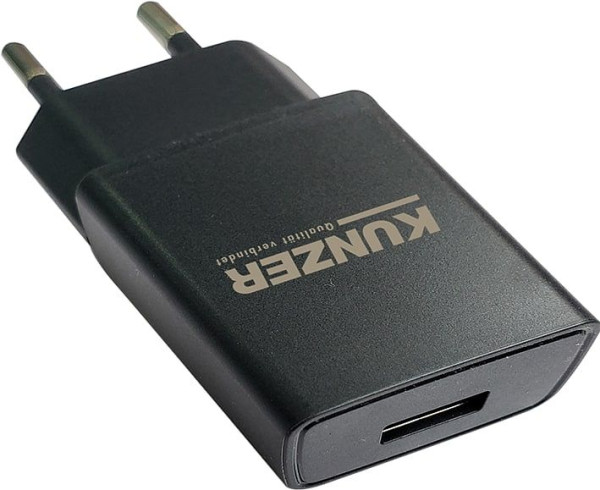 Alimentation enfichable USB Kunzer 230 V, 50-60 Hz ; Sortie : 5 V ; 2 000 mA, 7USBL230