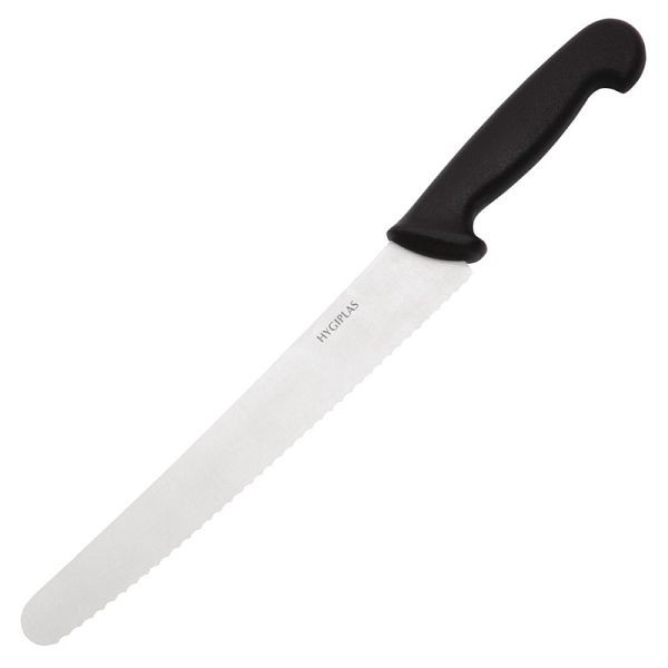 Couteau de boulanger Hygiplas noir 25cm, CF895