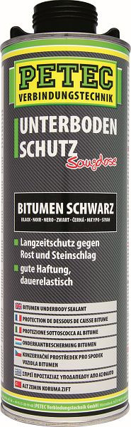 Bitume de protection de soubassement Petec, ventouse, noir, 1 000 ml, unité: 6 pièces, 73110