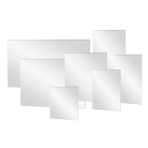Miroir mural Air Wolf en acier inoxydable poli, 600 x 1000 mm, 60-886
