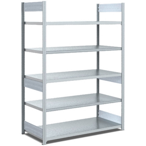 BITO rayonnage à usage bilatéral, champ de base 40mm kit de sol / rack d'archives 100kg 1849x996x624 galvanisé, C1240-0001