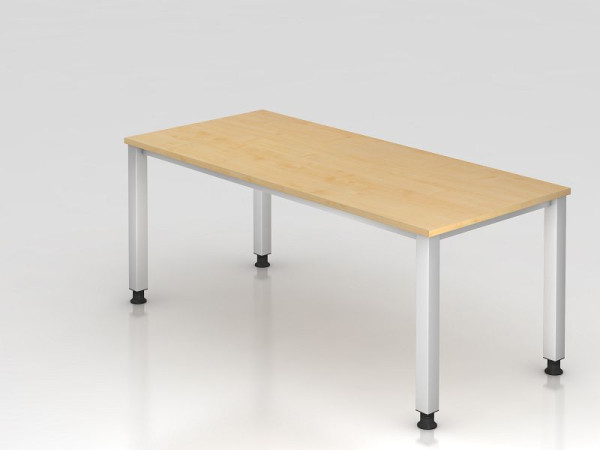 Bureau Hammerbacher 4 pieds carré 180x80cm érable, forme rectangulaire, VQS19/3/S