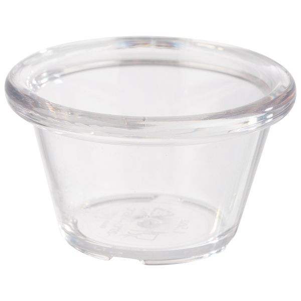 Bols à trempette APS, lot de 12, Ø 6 x 3,5 cm, 40 ml, PET, transparent, 40760