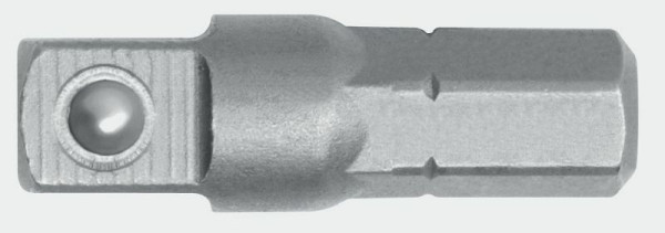Adaptateur d'entraînement rouge GEDORE 1/4 carré x 1/4 hexagone, longueur 25 mm, 3300149
