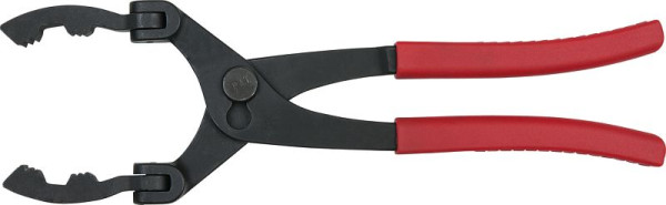 KS Tools Pince universelle pour filtre à carburant avec mâchoires coudées, 150.3129