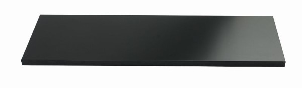 Etagère Bisley avec dispositif d'accrochage latéral pour EuroTambour, L 1200 mm, noir, ET412SHPS333