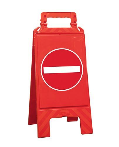 Panneau d'avertissement Moravie rouge, plastique, pour marquer les zones interdites, entrée interdite, 252147