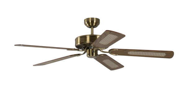 Ventilateur de plafond Pepeo Potkuri Aged Silver / White 132 cm avec chaînette, 1336201232v4