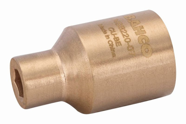 Douille Bahco 1/2", anti-étincelles, cuivre au béryllium, 7 mm, NSB220-07