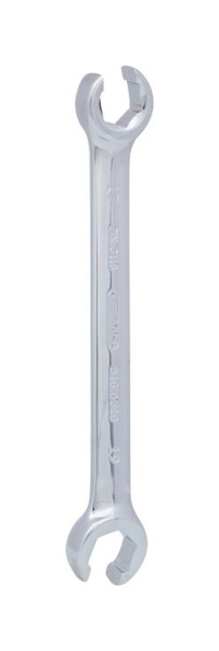 KS Tools CHROMEplus Clé à double anneau ouverte, coudée, 17x19mm, 518.0518