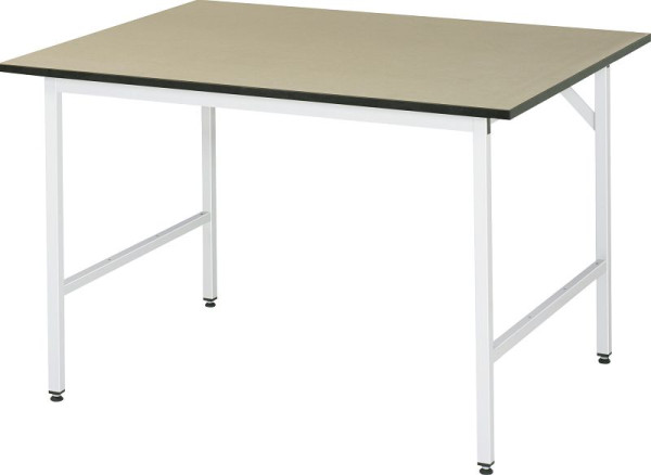 Table de travail RAU série Jerry (3030) - réglable en hauteur, panneau MDF, 1250x800-850x1000 mm, 06-500F10-12.12